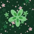 Green Flower Background