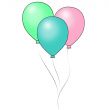 Shiny Pastel Balloons