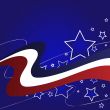 Red White Blue Star Background