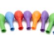colored ballons close up