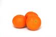 Three bright juicy tangerines