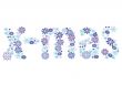 background with word x-mas