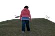 Girl Climbing Hill