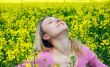 Enjoying rape field blossom