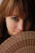 Girl with fan