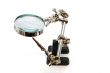 Magnifier with clips- `The third hand`