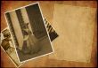 Grunge background - collage in retro style