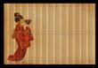 Background - an ancient Japanese reed mat