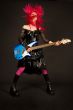 Rock girl shaking her head