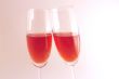 Red wine glasses
