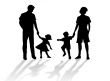 Family silhouette