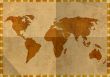 Grunge background - ancient map of the world