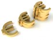 Gold euro signs