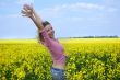 Joy among rape field