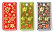 price tags with flowers