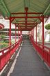 Chinese temple walkway