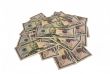 Lot of money from banknotes on 50 dollars