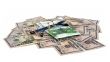 Dollars, euro and glasses