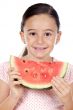 adorable girl eating
