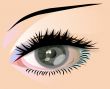 womans eye gray