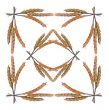 Framework from ears of wheat