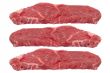 Three rump steaks