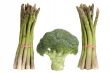 Green asparagus with broccoli