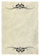Background - old paper with decorative elements