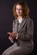 businesswoman with gun