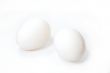 Two white eggs