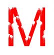 Grunge letter M