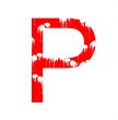Grunge letter P