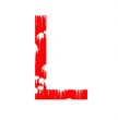 Grunge letter L