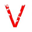 Grunge Letter V