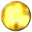 3D Golden Circular Button