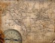 Ancient map of the world.