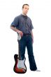 Isolated Guitar Player