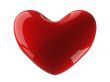 Isolated heart on a white background. 3D image.