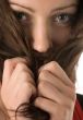 scared woman