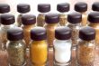 variety of spices in bottles