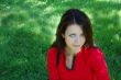 On green grass