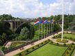 Garden and bridge Luxembourg city