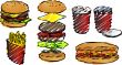 Fast food illustrations