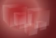 Abstract cubes red