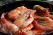 Whole cooked prawns