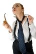 Girl with pipe