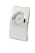 Clock on white background