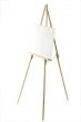 Blank white canvas on an easel