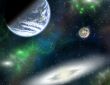  Planets in a space.