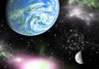 Planets in a space.